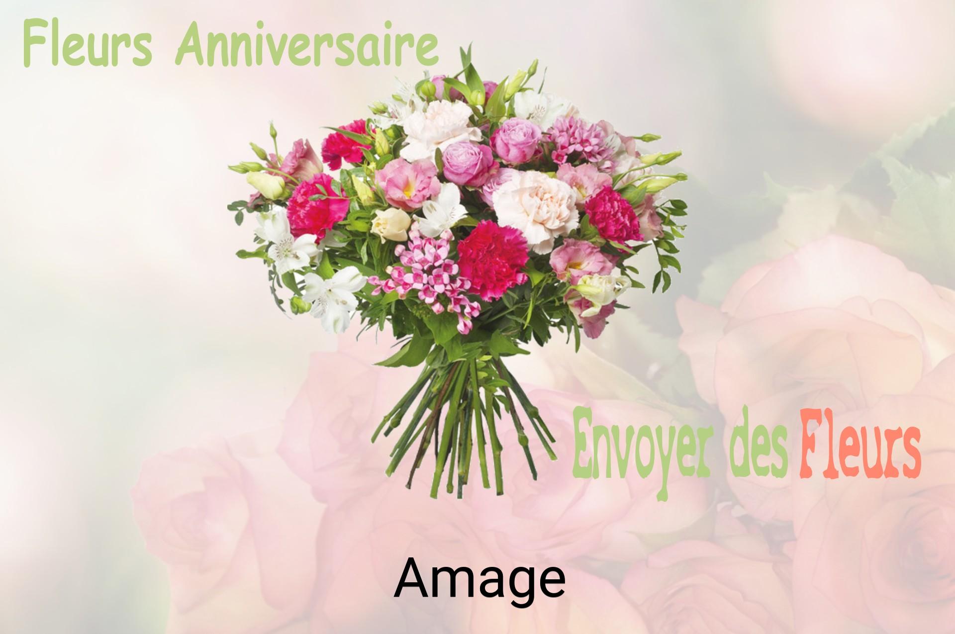 Bouquet de fleurs d’anniversaire livré à Amage